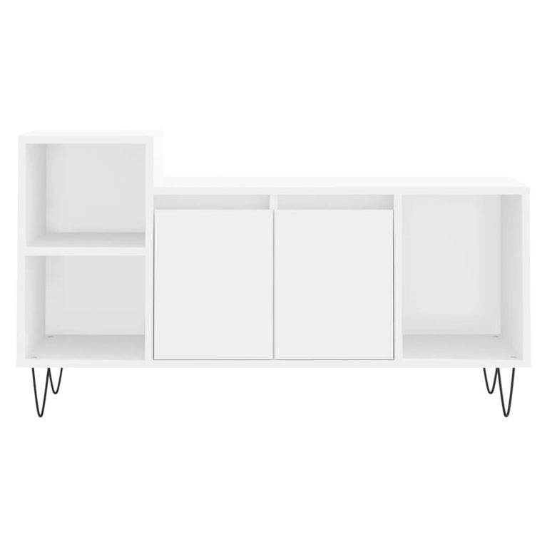 Tv-meubel 100x35x55 cm bewerkt hout wit MeubelReus