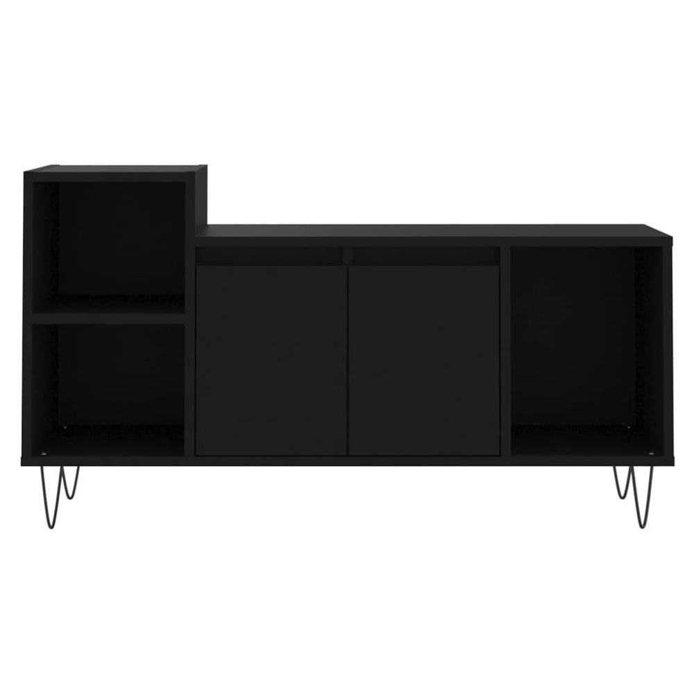 Tv-meubel 100x35x55 cm bewerkt hout zwart MeubelReus