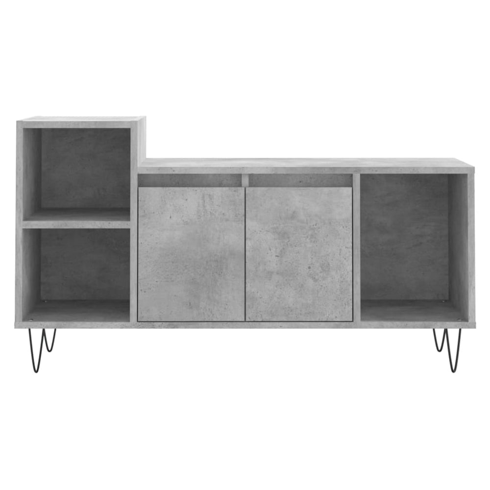 Tv-meubel 100x35x55 cm bewerkt hout betongrijs MeubelReus