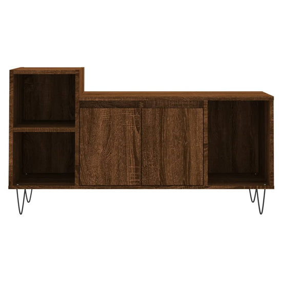 Tv-meubel 100x35x55 cm bewerkt hout bruin eikenkleur MeubelReus