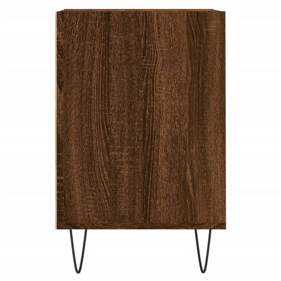 Tv-meubel 100x35x55 cm bewerkt hout bruin eikenkleur MeubelReus