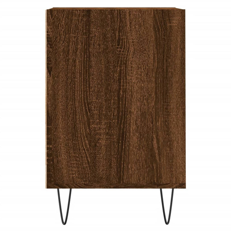 Tv-meubel 100x35x55 cm bewerkt hout bruin eikenkleur MeubelReus