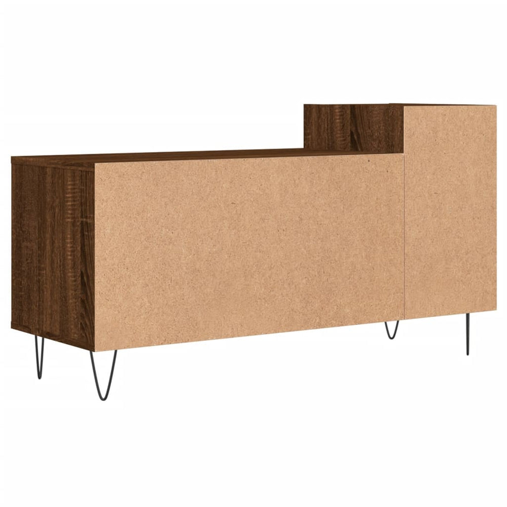 Tv-meubel 100x35x55 cm bewerkt hout bruin eikenkleur MeubelReus