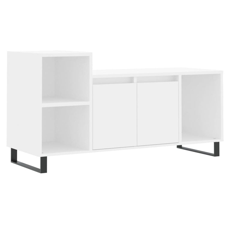 Tv-meubel 100x35x55 cm bewerkt hout wit MeubelReus