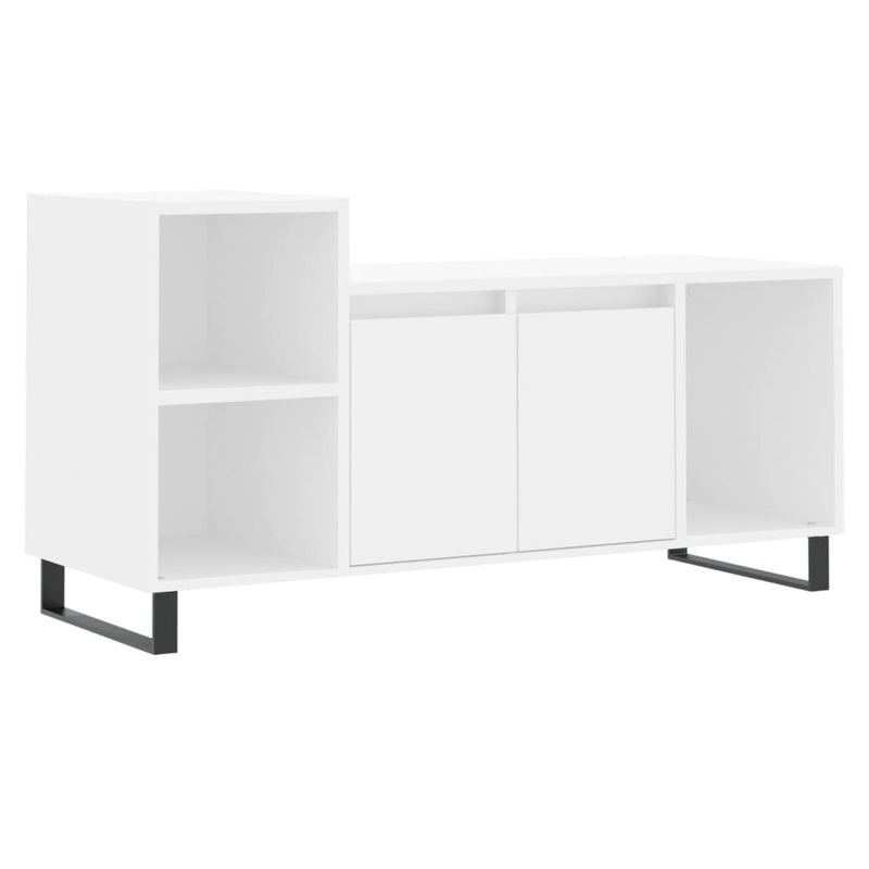 Tv-meubel 100x35x55 cm bewerkt hout wit MeubelReus