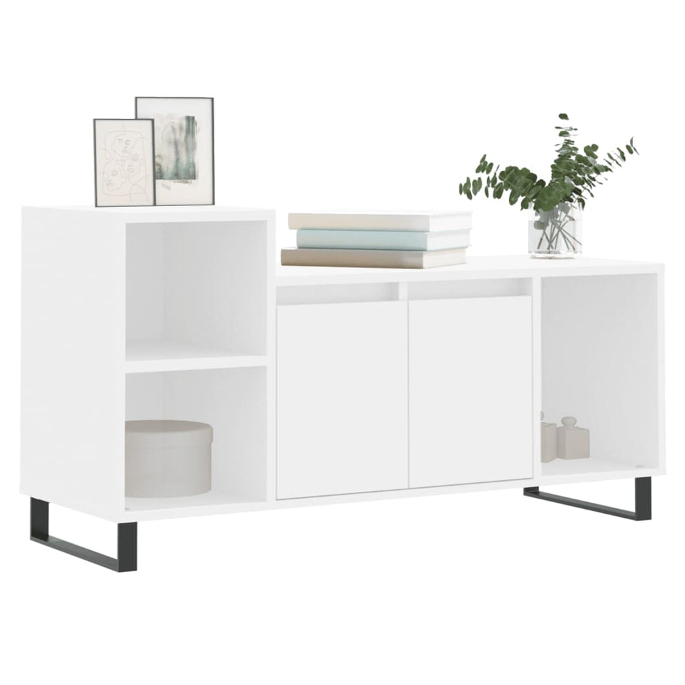 Tv-meubel 100x35x55 cm bewerkt hout wit MeubelReus