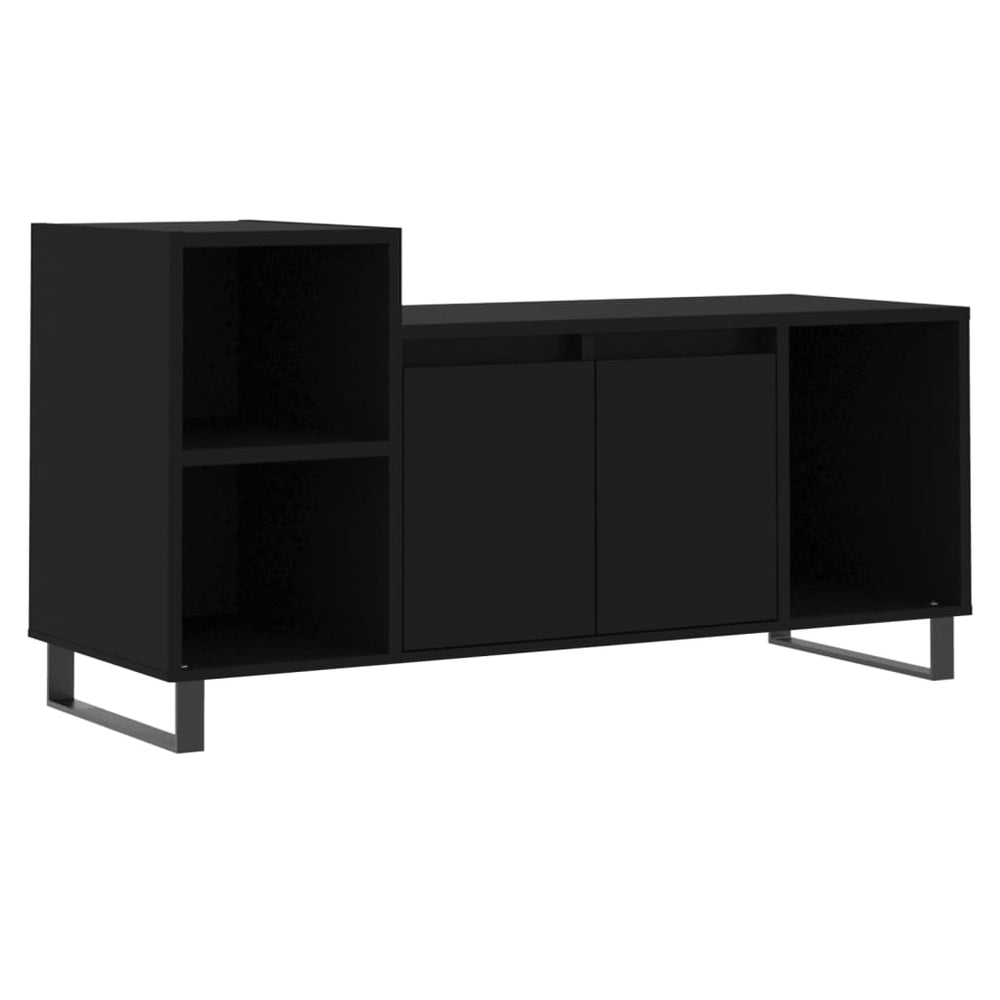 Tv-meubel 100x35x55 cm bewerkt hout zwart MeubelReus