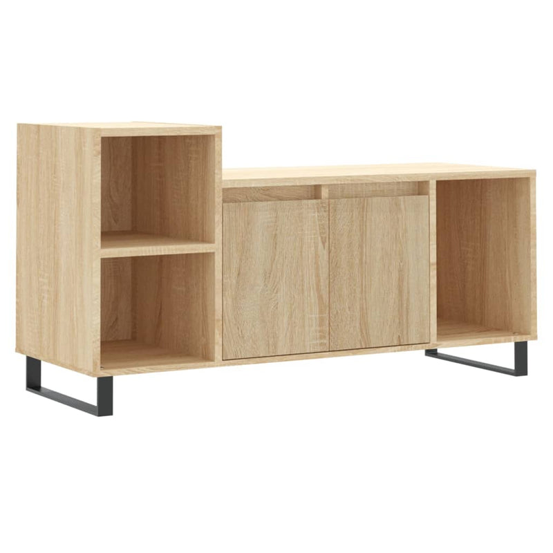 Tv-meubel 100x35x55 cm bewerkt hout sonoma eikenkleurig MeubelReus