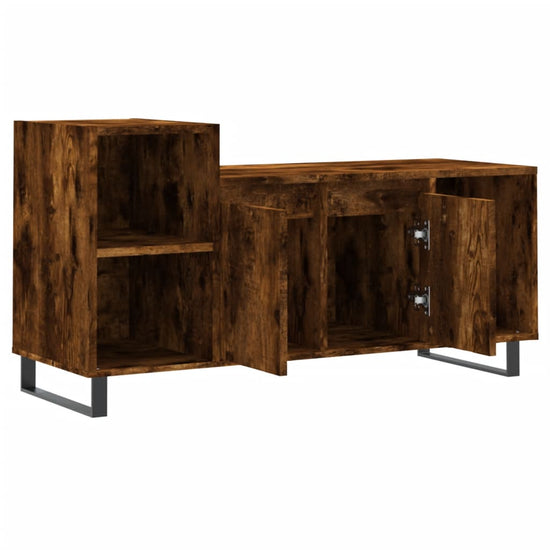 Tv-meubel 100x35x55 cm bewerkt hout gerookt eikenkleurig MeubelReus