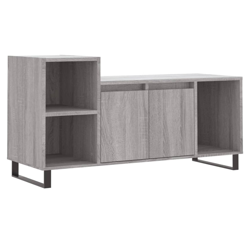 Tv-meubel 100x35x55 cm bewerkt hout grijs sonoma eikenkleurig MeubelReus