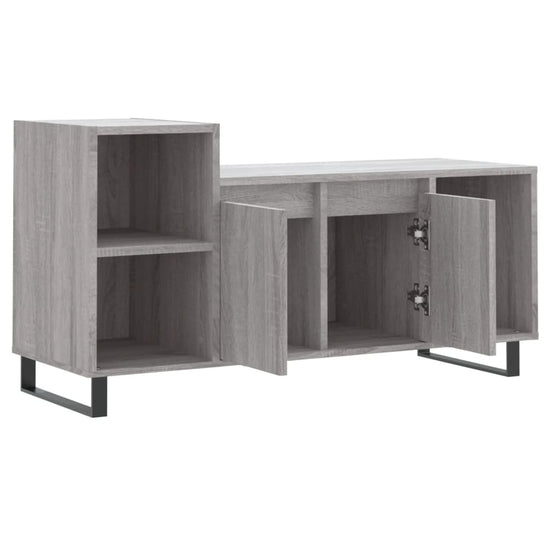 Tv-meubel 100x35x55 cm bewerkt hout grijs sonoma eikenkleurig MeubelReus