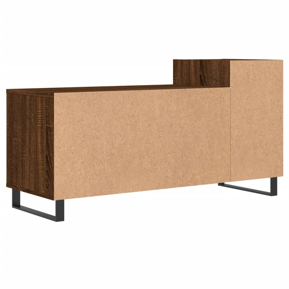 Tv-meubel 100x35x55 cm bewerkt hout bruin eikenkleur MeubelReus
