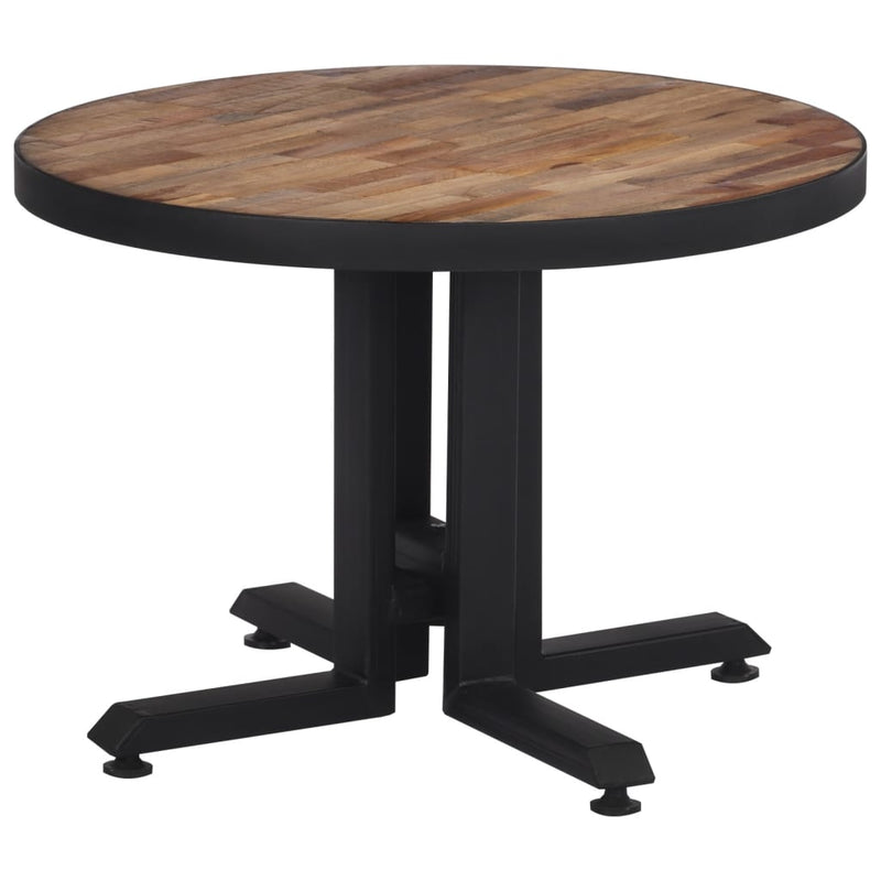 Salontafel rond Ø55x40 cm massief gerecycled teakhout