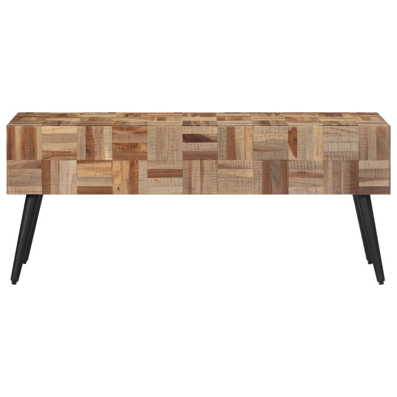 Bankje 110x35x45 cm massief gerecycled teakhout