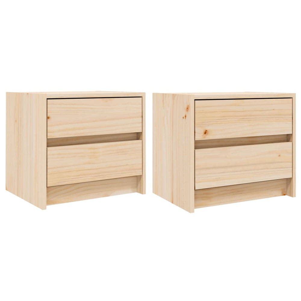 Nachtkastjes 2 st 40x31x35,5 cm massief grenenhout MeubelReus