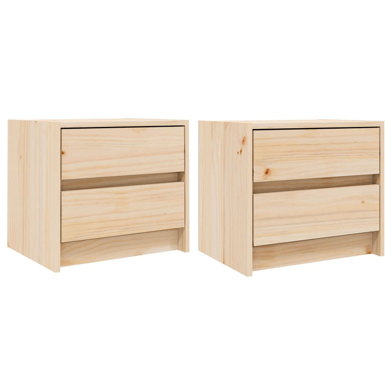 Nachtkastjes 2 st 40x31x35,5 cm massief grenenhout MeubelReus