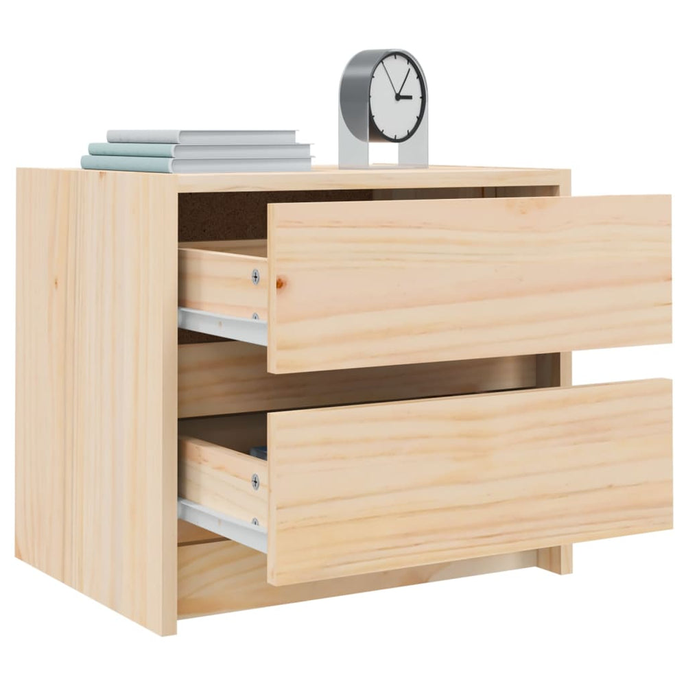Nachtkastjes 2 st 40x31x35,5 cm massief grenenhout MeubelReus