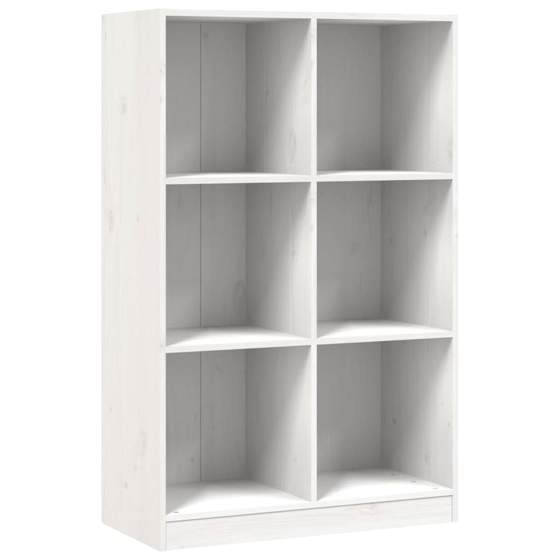 Boekenkast 70x33x110 massief grenenhout wit MeubelReus