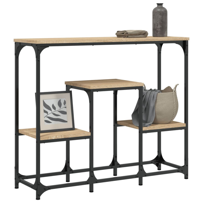 Wandtafel 89,5x28x76 cm bewerkt hout sonoma eikenkleurig MeubelReus