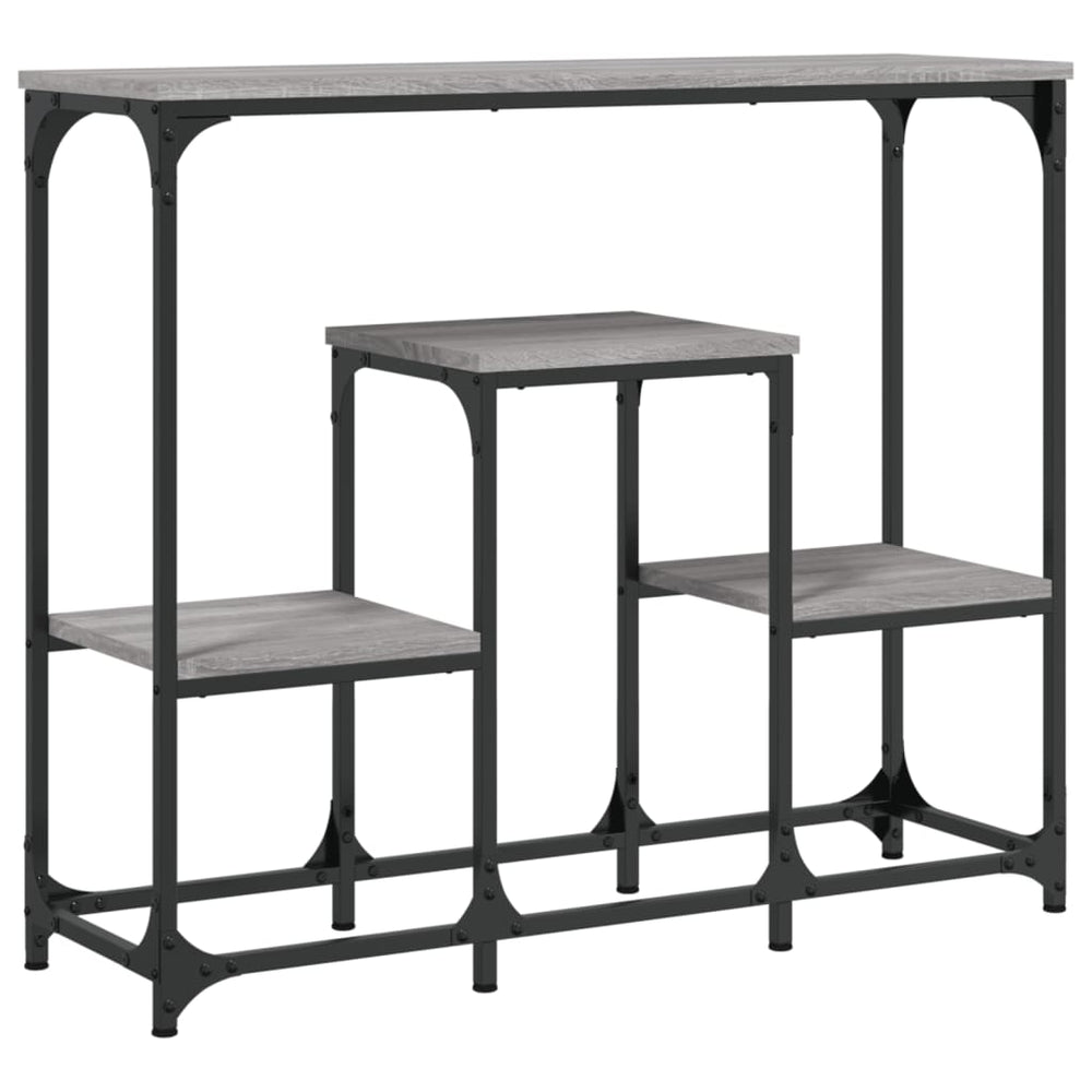 Wandtafel 89,5x28x76 cm bewerkt hout grijs sonoma eikenkleurig MeubelReus