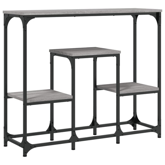 Wandtafel 89,5x28x76 cm bewerkt hout grijs sonoma eikenkleurig MeubelReus