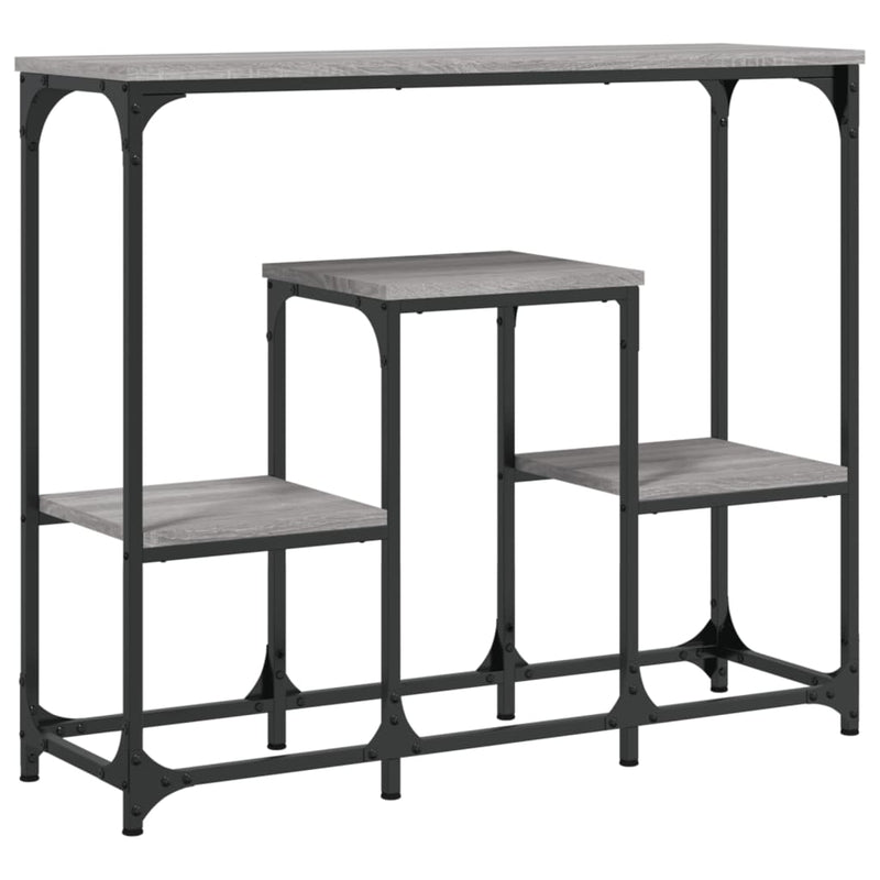 Wandtafel 89,5x28x76 cm bewerkt hout grijs sonoma eikenkleurig MeubelReus