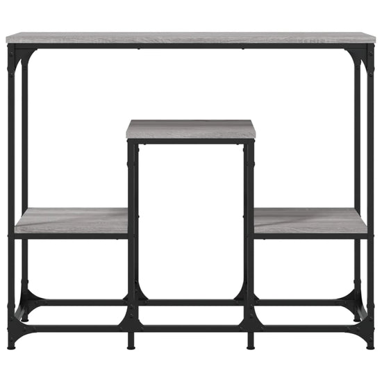 Wandtafel 89,5x28x76 cm bewerkt hout grijs sonoma eikenkleurig MeubelReus