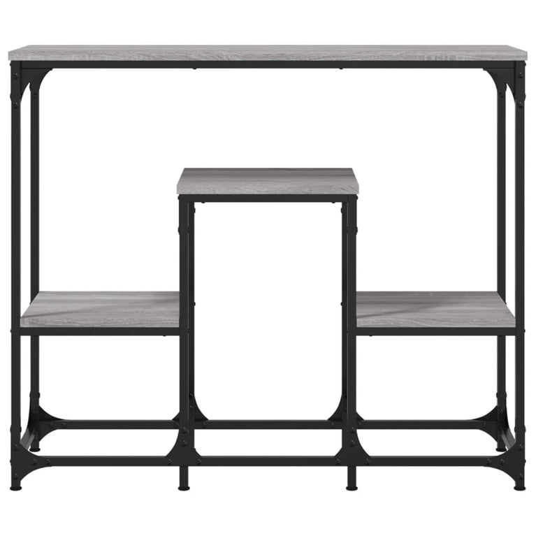 Wandtafel 89,5x28x76 cm bewerkt hout grijs sonoma eikenkleurig MeubelReus