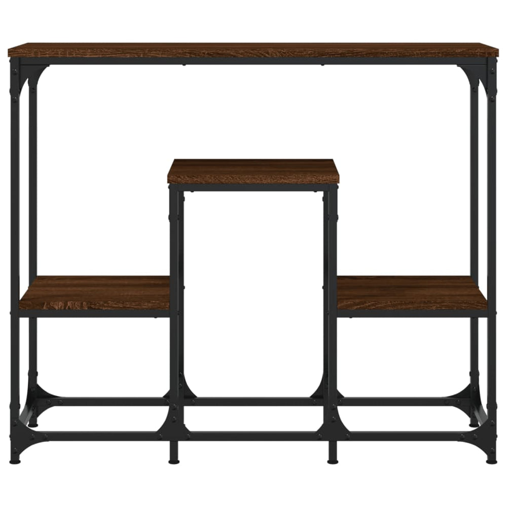 Wandtafel 89,5x28x76 cm bewerkt hout bruin eikenkleur MeubelReus