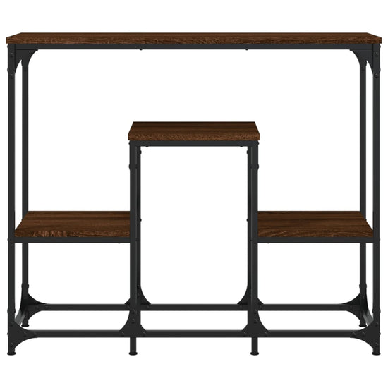 Wandtafel 89,5x28x76 cm bewerkt hout bruin eikenkleur MeubelReus