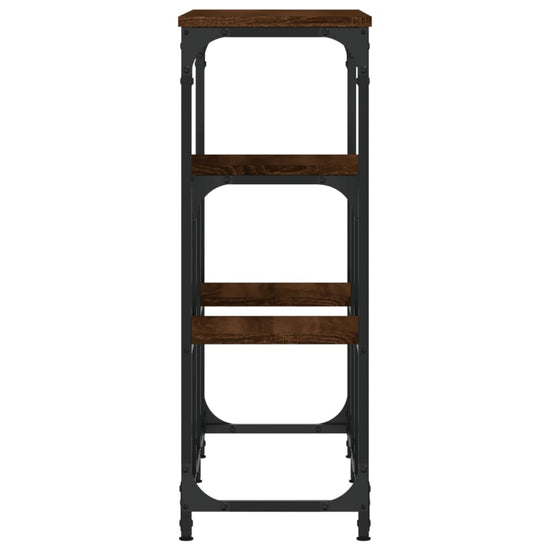 Wandtafel 89,5x28x76 cm bewerkt hout bruin eikenkleur MeubelReus