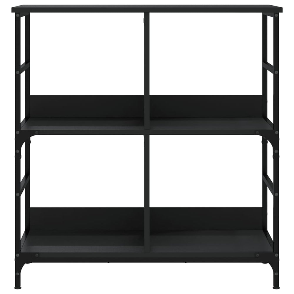 Boekenkast 78,5x33x82 cm bewerkt hout zwart MeubelReus