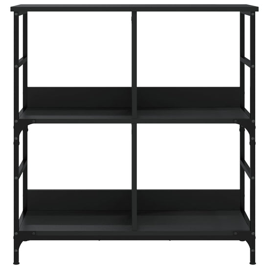 Boekenkast 78,5x33x82 cm bewerkt hout zwart MeubelReus