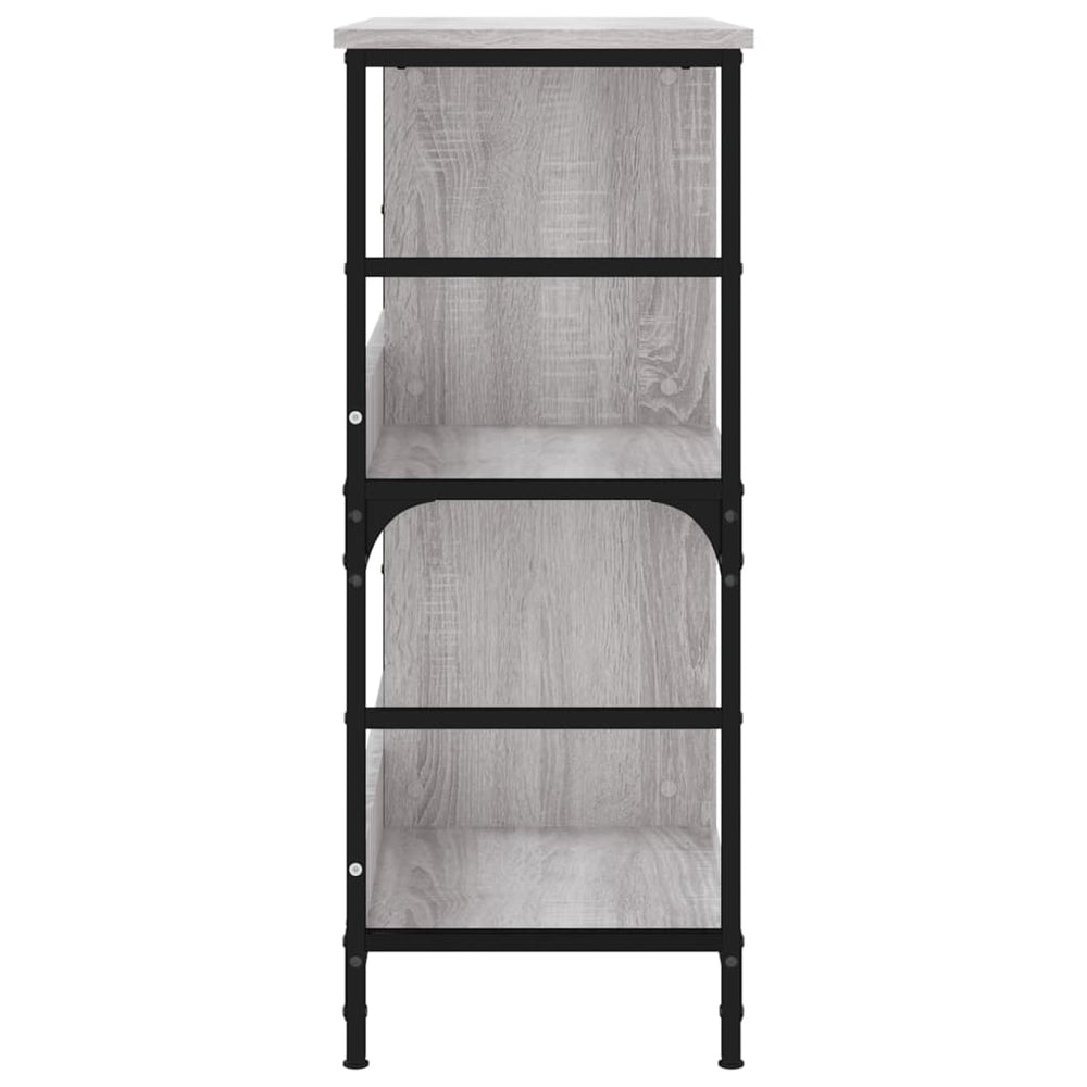 Boekenrek 78,5x33x82 cm bewerkt hout grijs sonoma eikenkleur MeubelReus