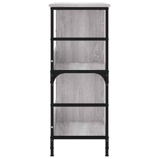 Boekenrek 78,5x33x82 cm bewerkt hout grijs sonoma eikenkleur MeubelReus