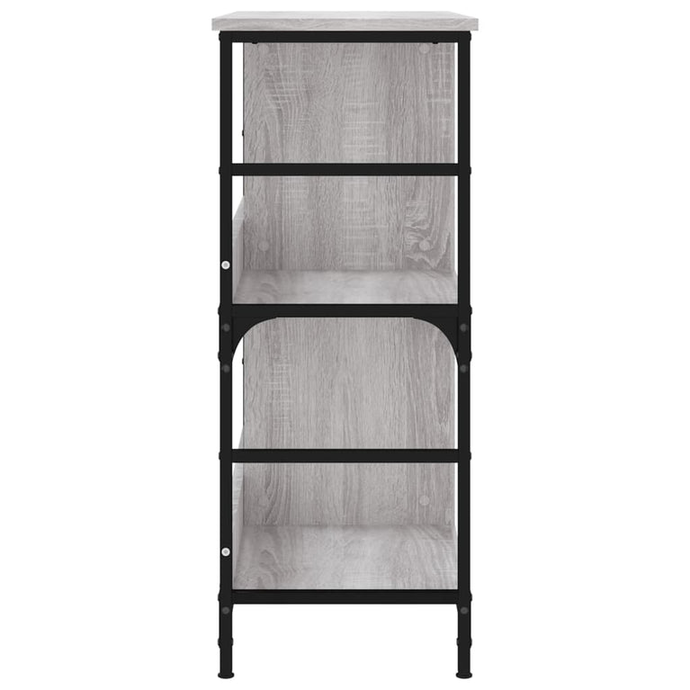 Boekenrek 78,5x33x82 cm bewerkt hout grijs sonoma eikenkleur MeubelReus