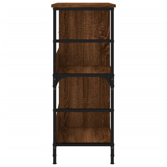Boekenrek 78,5x33x82 cm bewerkt hout bruin eikenkleur MeubelReus