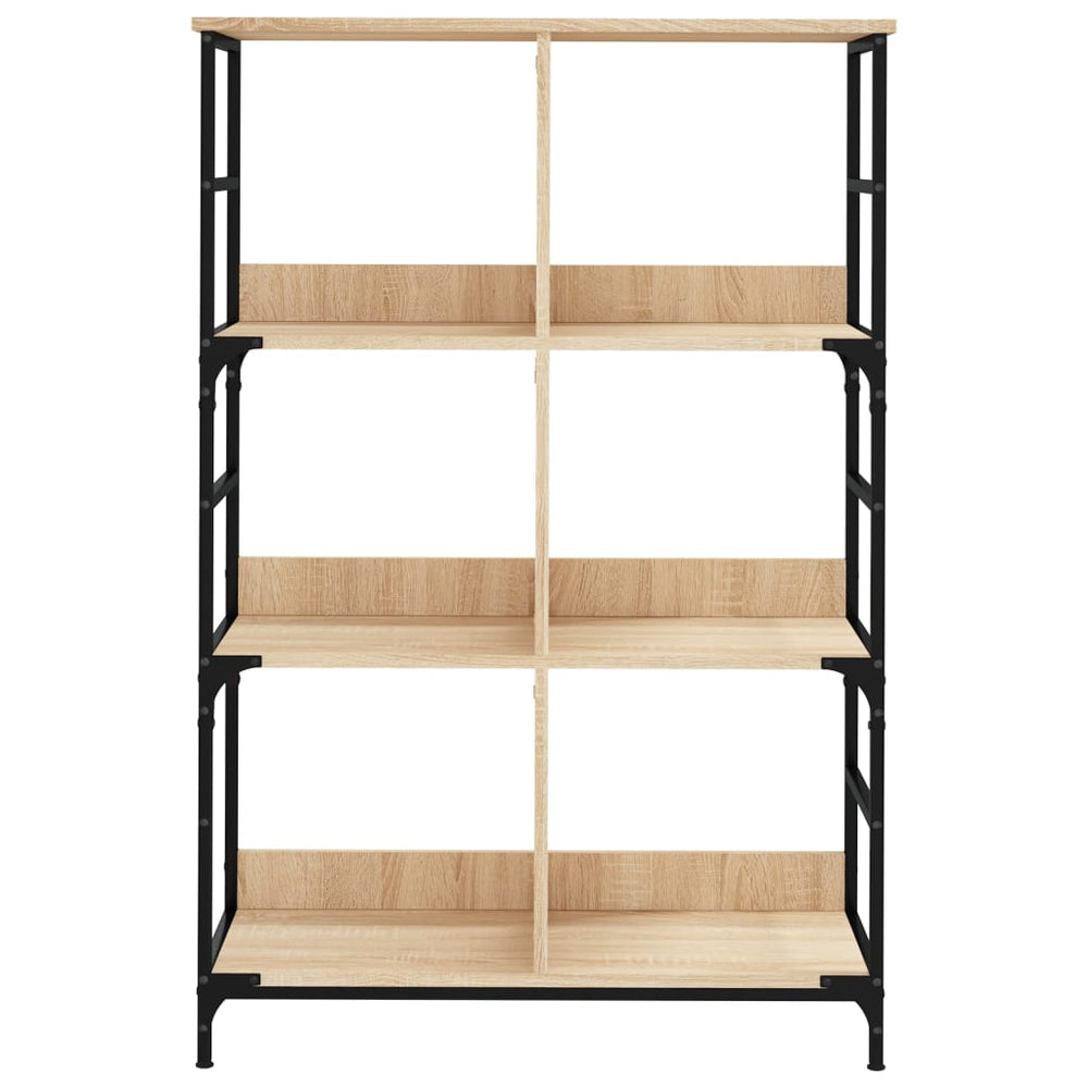 Boekenrek 78,5x33x117,5 cm bewerkt hout sonoma eikenkleurig MeubelReus