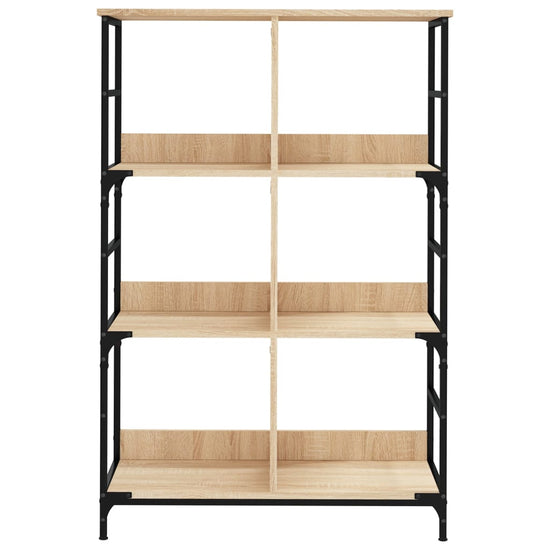 Boekenrek 78,5x33x117,5 cm bewerkt hout sonoma eikenkleurig MeubelReus