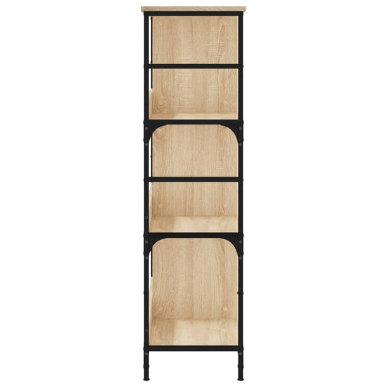 Boekenrek 78,5x33x117,5 cm bewerkt hout sonoma eikenkleurig MeubelReus