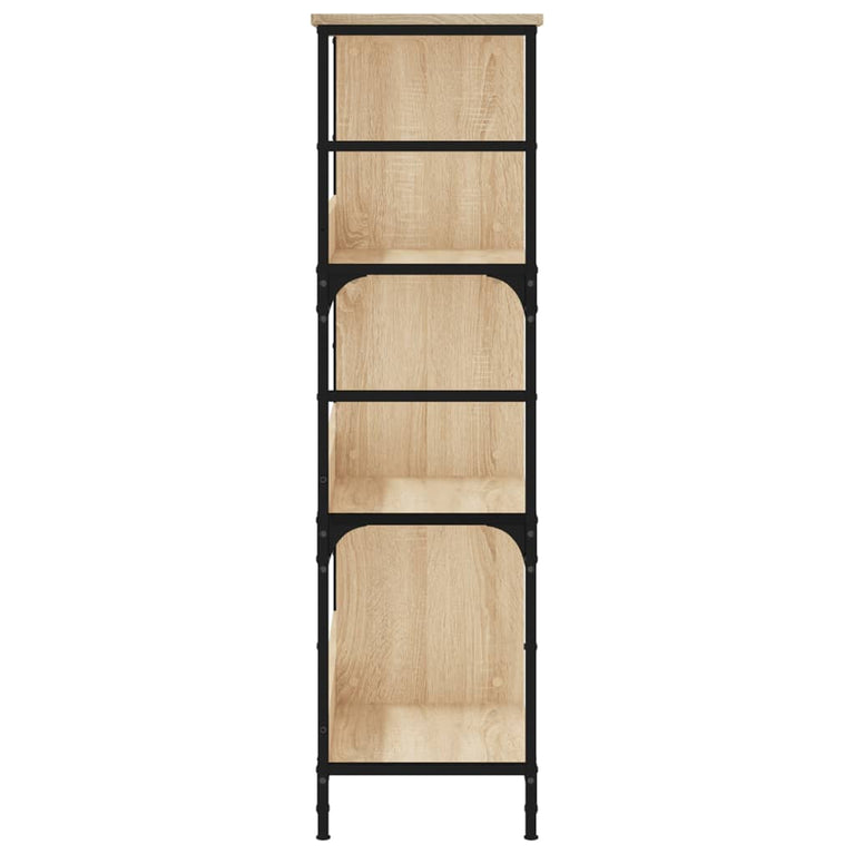 Boekenrek 78,5x33x117,5 cm bewerkt hout sonoma eikenkleurig MeubelReus