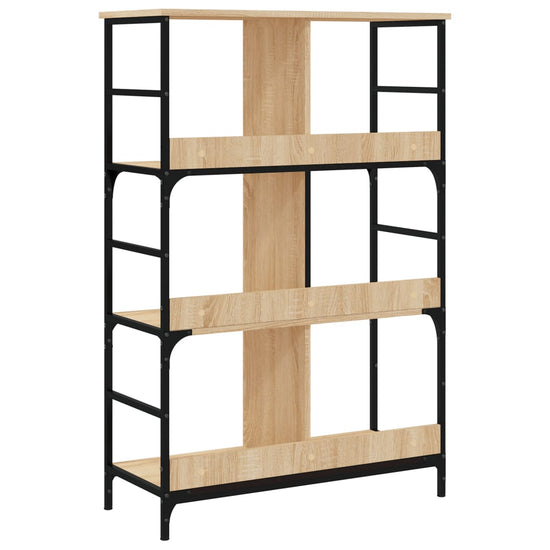 Boekenrek 78,5x33x117,5 cm bewerkt hout sonoma eikenkleurig MeubelReus