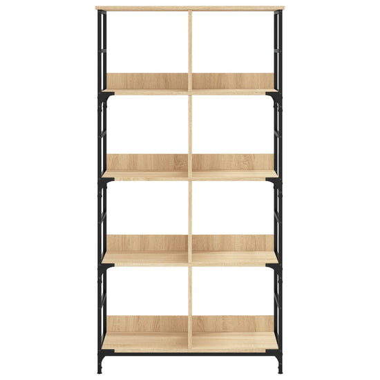 Boekenrek 78,5x33x153 cm bewerkt hout sonoma eikenkleurig MeubelReus