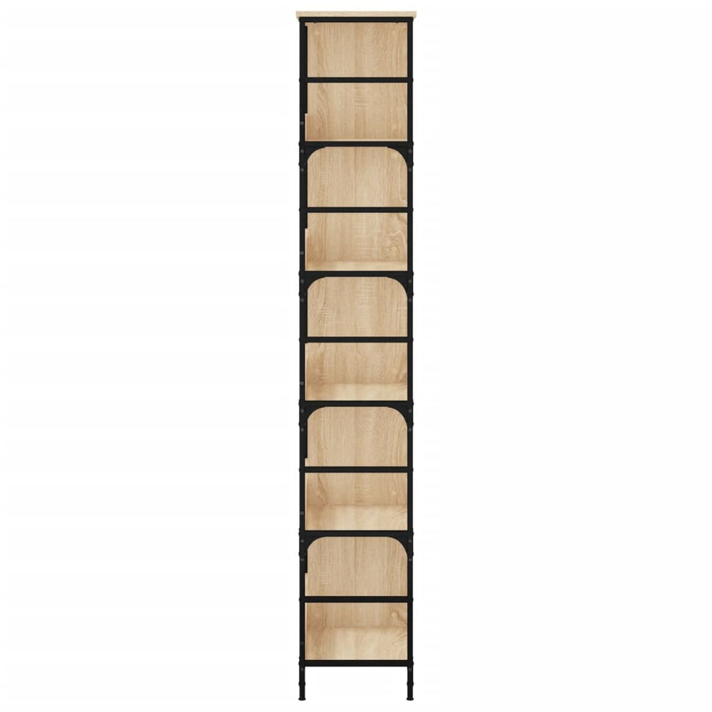 Boekenrek 78,5x33x188,5 cm bewerkt hout sonoma eikenkleurig MeubelReus