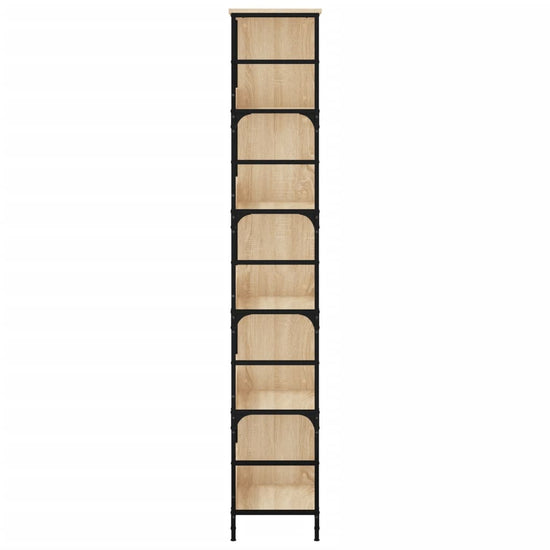 Boekenrek 78,5x33x188,5 cm bewerkt hout sonoma eikenkleurig MeubelReus