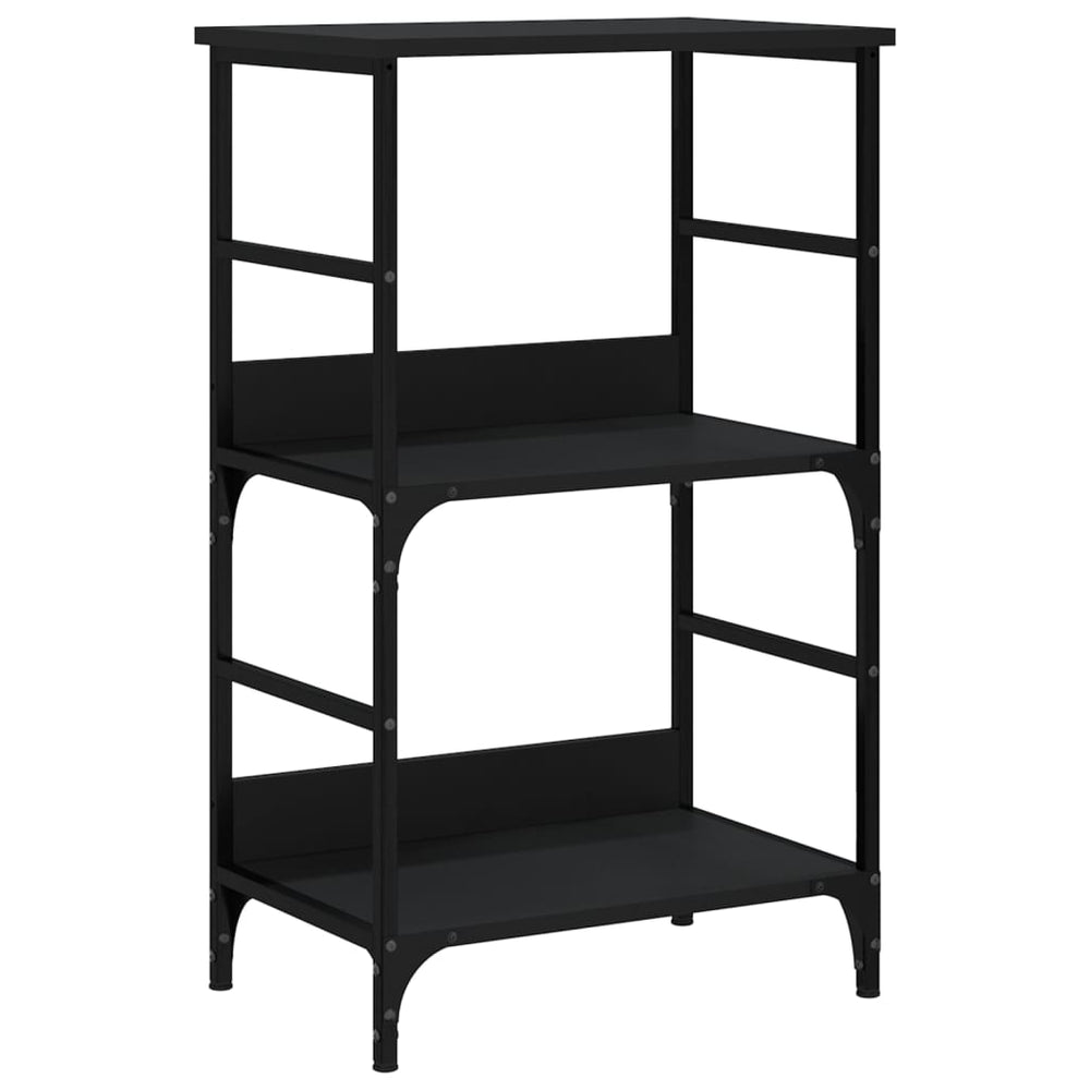 Boekenkast 50x33x82 cm bewerkt hout zwart MeubelReus