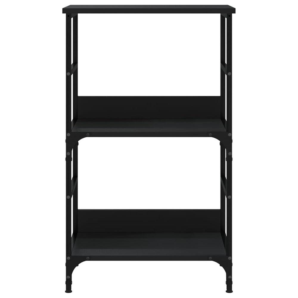 Boekenkast 50x33x82 cm bewerkt hout zwart MeubelReus