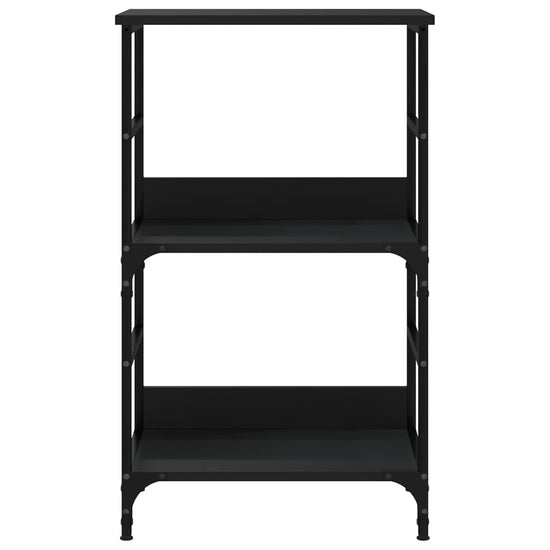 Boekenkast 50x33x82 cm bewerkt hout zwart MeubelReus
