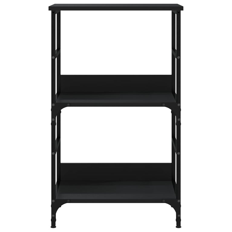 Boekenkast 50x33x82 cm bewerkt hout zwart MeubelReus