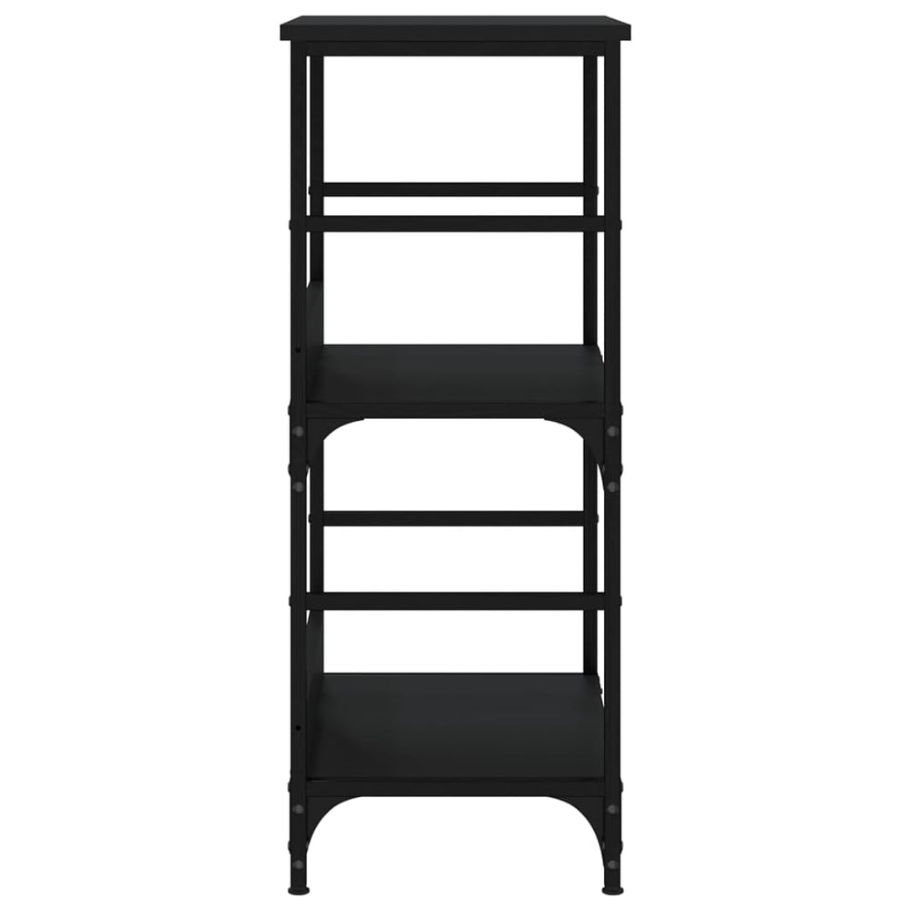 Boekenkast 50x33x82 cm bewerkt hout zwart MeubelReus